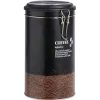 Boîte à café ronde en étain avec couvercle plastique - Ø11xH.20cm^Gifi Online