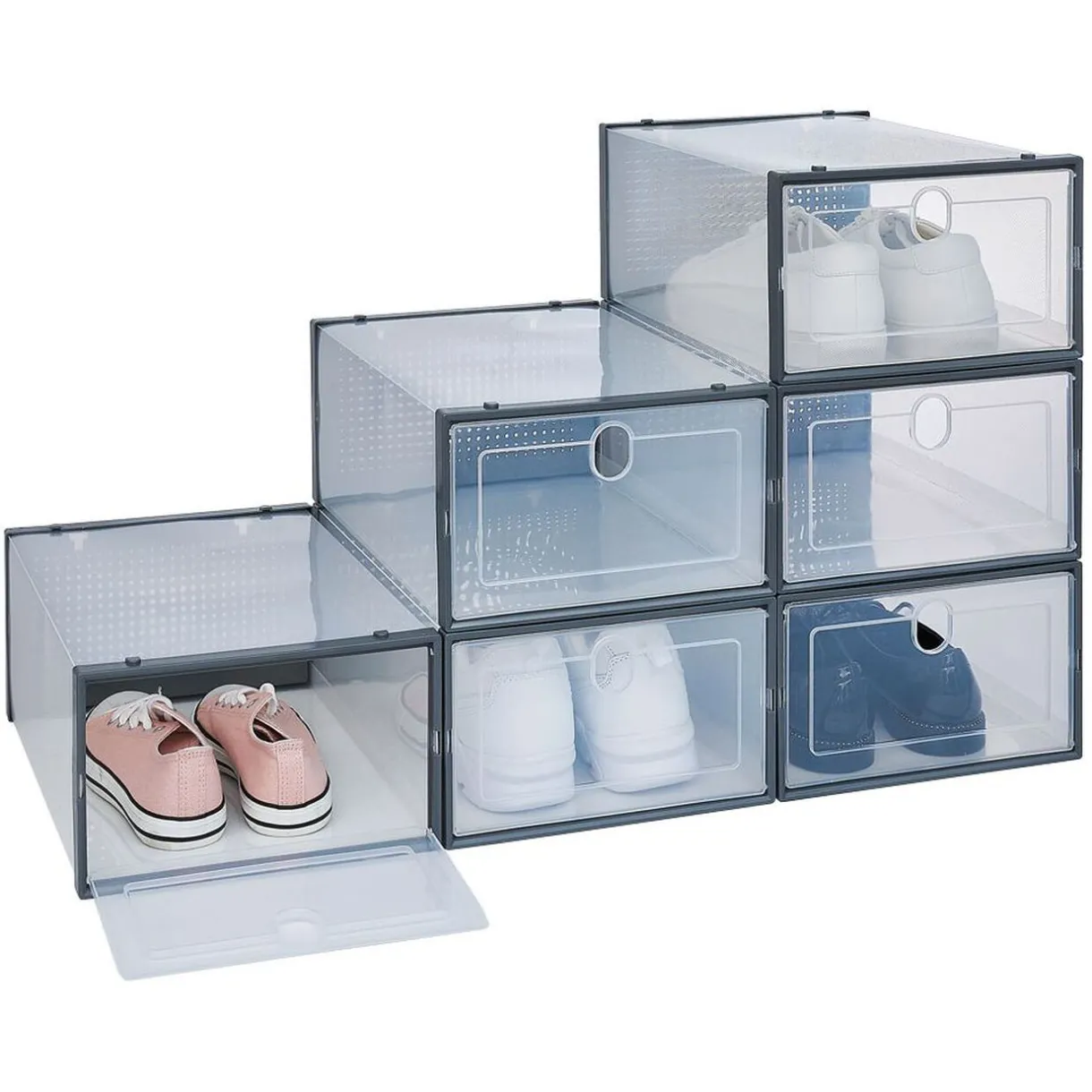 Rangement|Gifi Boîte à chaussures plastique transparent x2