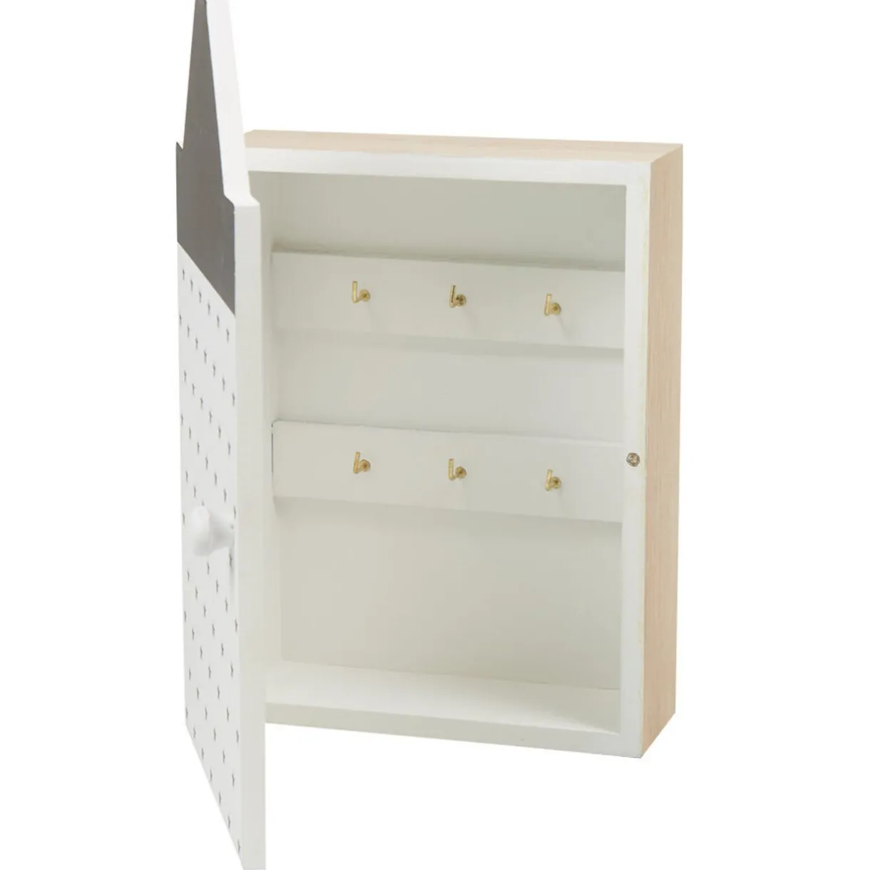 Rangement|Gifi Boîte à clé maison blanc et noir