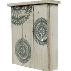 Rangement|Gifi Boîte à clef beige à motifs