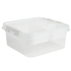 Rangement|Gifi Boîte à compartiments 2 niveaux de rangement 26x25xH11cm