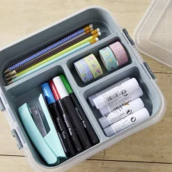 Rangement|Gifi Boîte à compartiments 2 niveaux de rangement 26x25xH11cm