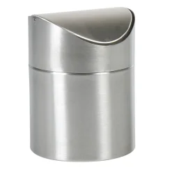 Nettoyage Et Entretien|Gifi Boîte à coton grise chromé