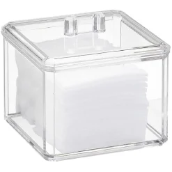 Sale Gifi Boîte à coton plastique transparent
