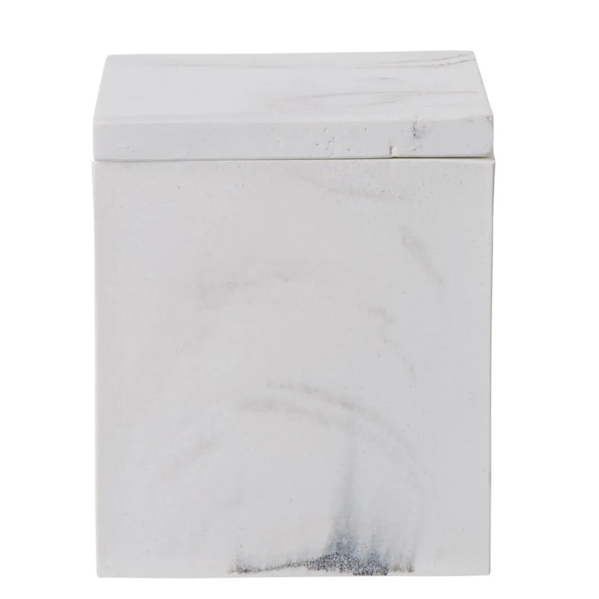 Gifi Boîte à coton résine effet marbre