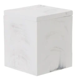 Gifi Boîte à coton résine effet marbre