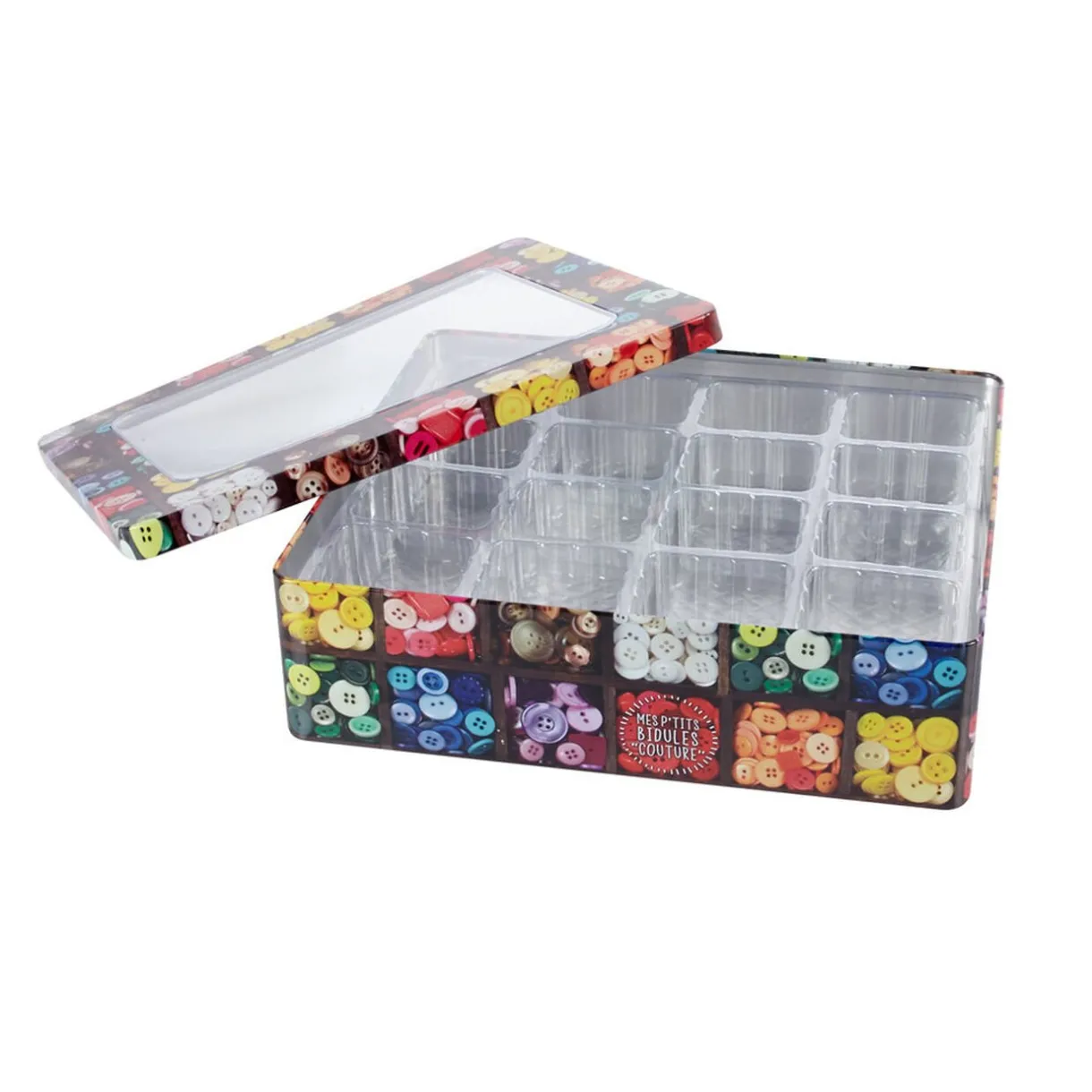 Rangement|Gifi Boîte à couture rangement boutons