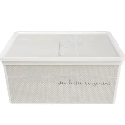 Entretien Du Linge|Gifi Boîte de rangement design ficelle 18 L