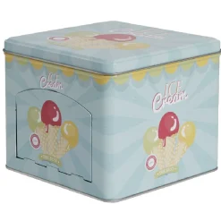 Boîte à gâteaux bleue décor glace multicolore^Gifi Sale