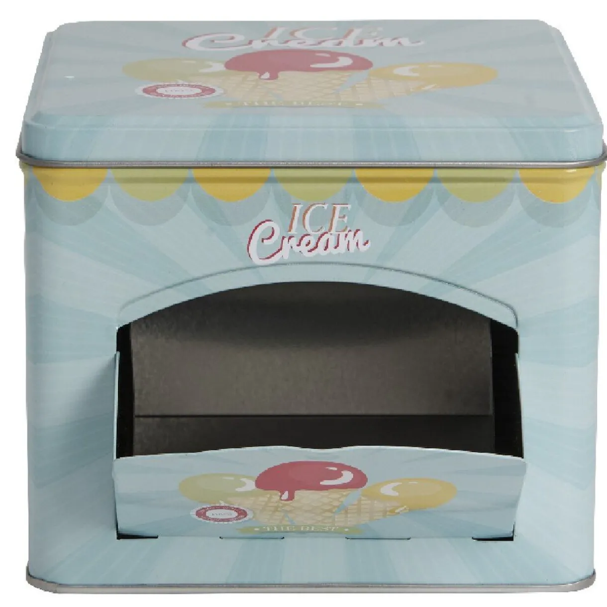 Boîte à gâteaux bleue décor glace multicolore^Gifi Sale