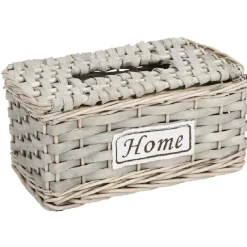 Rangement|Gifi Boîte à mouchoirs tressé gris HOME