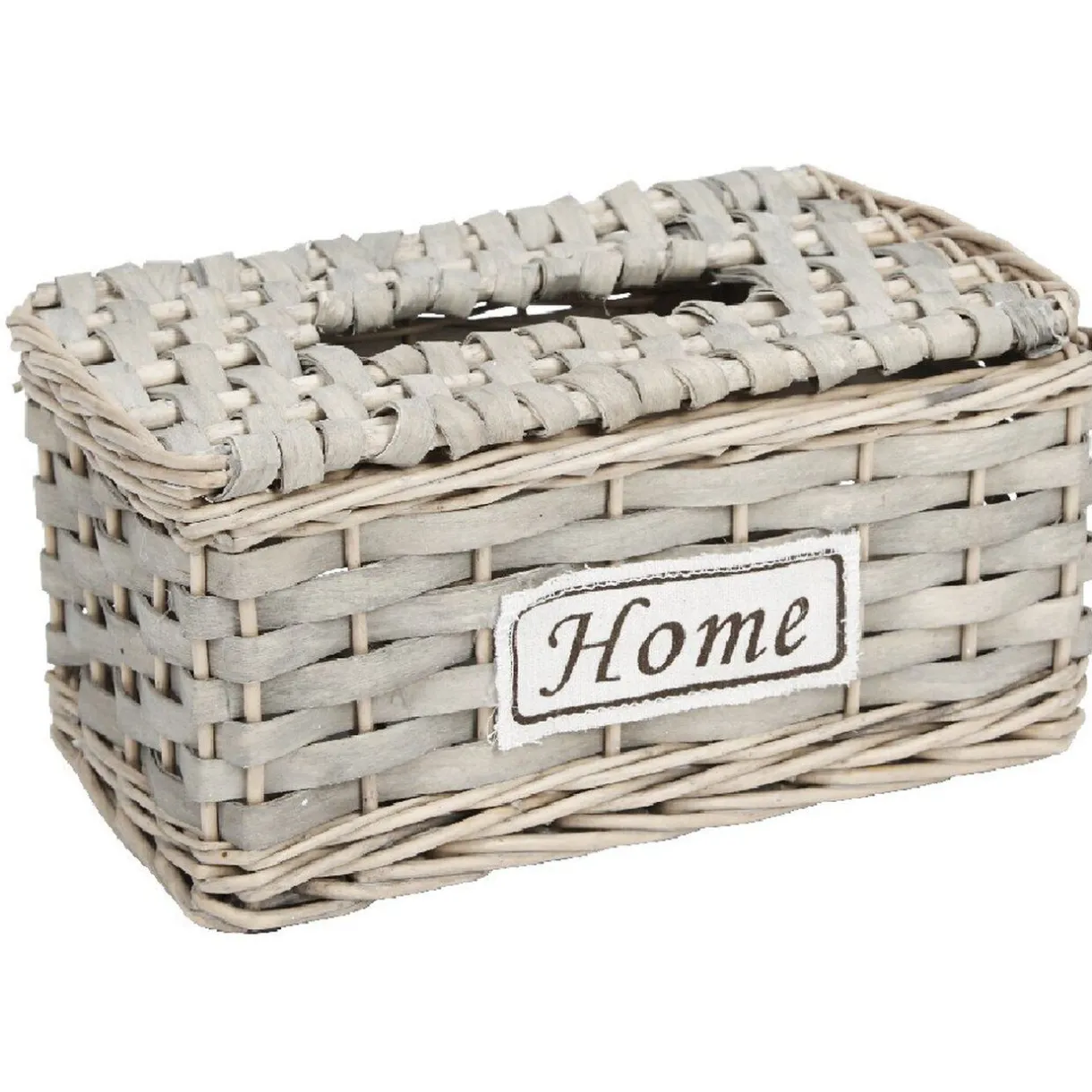 Rangement|Gifi Boîte à mouchoirs tressé gris HOME