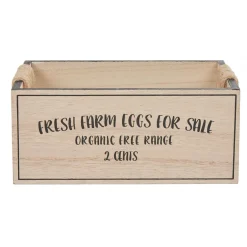 Boîte à oeufs en bois^Gifi