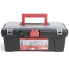 Best Gifi Boîte à outils plastique noir et rouge 30x14xH11cm