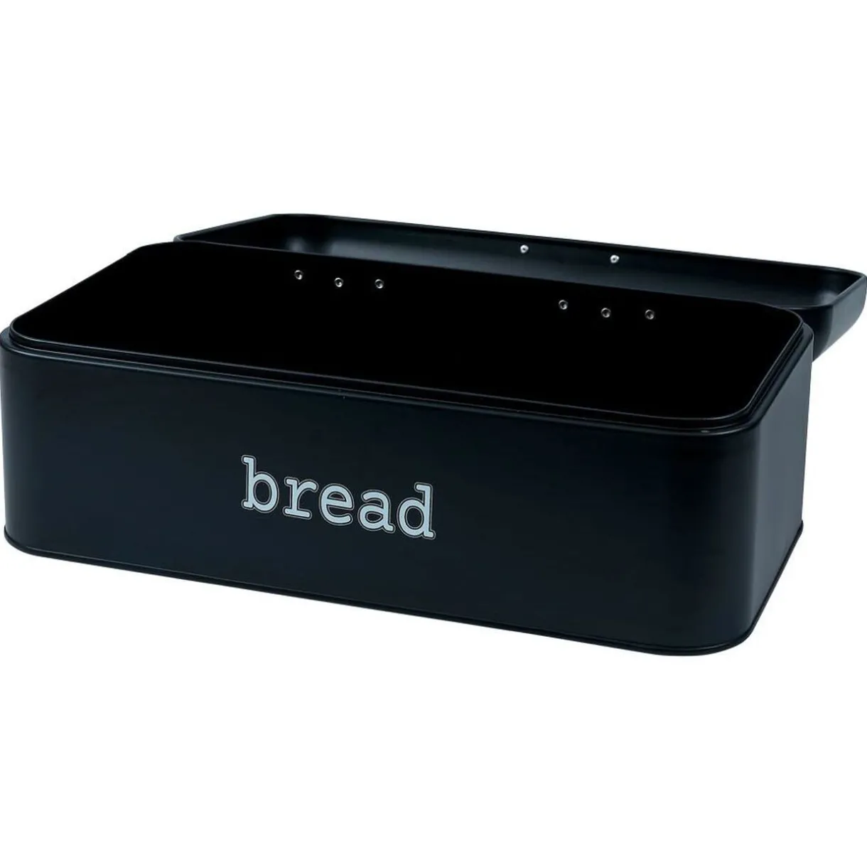 Boîte à pain en métal noir 23x42x16,5cm^Gifi Best