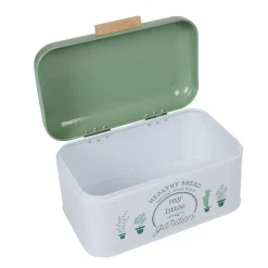 Boîte à pain My little garden alu bambou blanche et verte^Gifi Outlet
