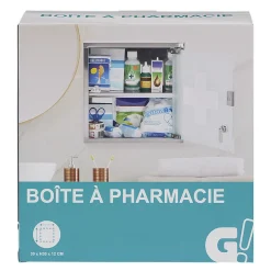 Clearance Gifi Boîte à pharmacie avec porte en verre verrouillable