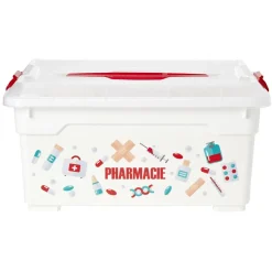 Rangement|Gifi Boîte à pharmacie blanche et rouge
