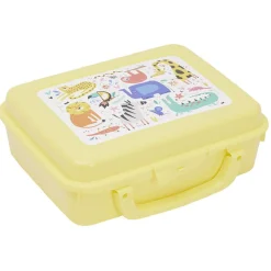 Boîte à sandwich rectangulaire avec anse plastique vert 16x20xH7cm^Gifi Online