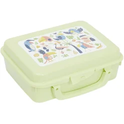 Boîte à sandwich rectangulaire avec anse plastique jaune 16x20xH7cm^Gifi New