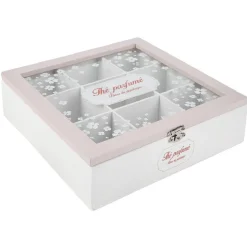 Boîte à thé motif fleur de cerisier^Gifi New