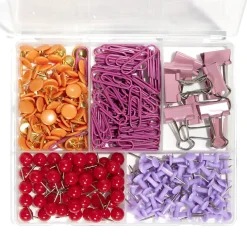 Online Gifi Boîte accessoires de bureau trombones, pinces et punaises