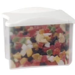 Boîte alimentaire empilable transparente et blanche 0,8 L^Gifi New