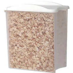 Boîte alimentaire empilable transparente et blanche 1,25 L^Gifi