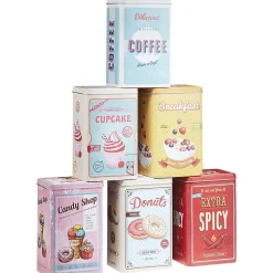 Boîte alimentaire en métal inscription thème cuisine^Gifi Clearance