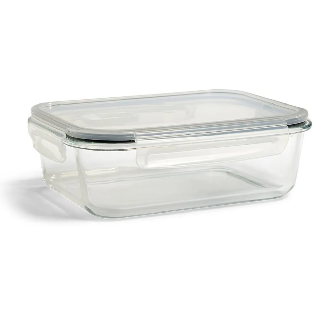 Boîte alimentaire en verre avec couvercle en plastique à clips 1,5L^Gifi New