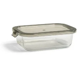 Boîte alimentaire en verre avec couvercle étanche à clips 640ml^Gifi