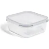 Boîte alimentaire en verre avec couvercle plastique à clips 1,1L^Gifi Best