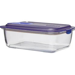 Boîte alimentaire Luminarc Easy Box verre transparent et bleu 122 cl^Gifi Clearance