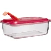 Boîte alimentaire Luminarc verre Esay Box transparent et rouge 122 cl^Gifi Hot