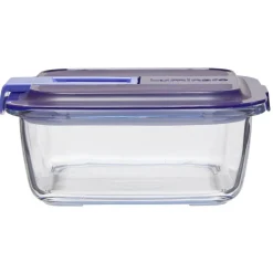 Boîte alimentaire Luminarc verre Easy Box transparent et vert 76 cl^Gifi Discount