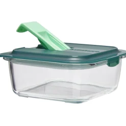 Boîte alimentaire Luminarc verre Esay Box transparent et vert 76 cl^Gifi Outlet