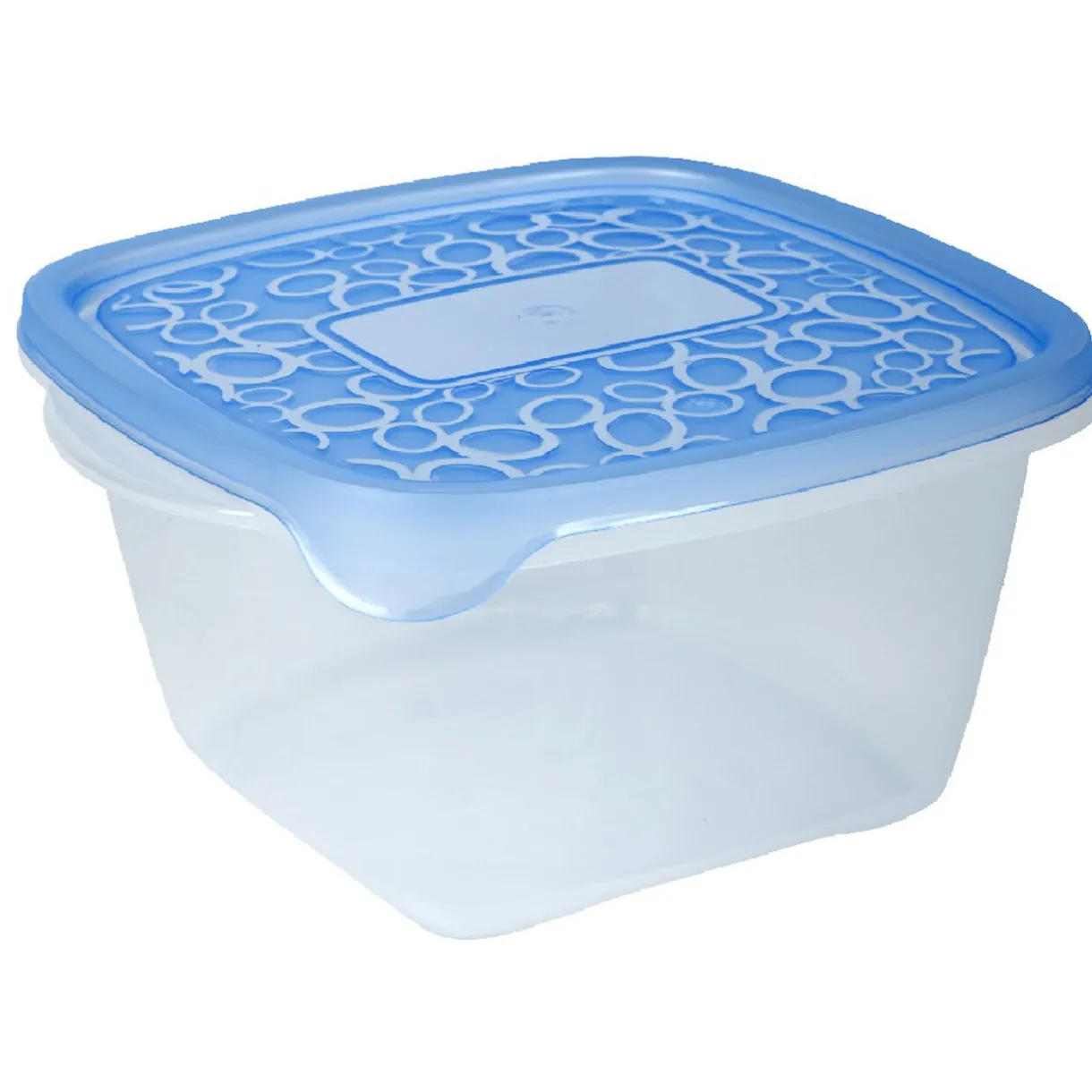 Boîte alimentaire Take away 1.1 L transparente et bleue x5^Gifi Clearance