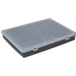 Rangement|Gifi Boîte avec 18 compartiments gris