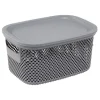 Entretien Du Linge|Gifi Boîte avec couvercle 3,5L gris