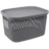 Entretien Du Linge|Gifi Boîte avec couvercle 18L gris