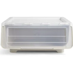 Rangement|Gifi Boîte avec couvercle 29L jaune 43xH21x37cm