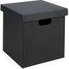 Rangement|Gifi Boîte carton noire ou blanche 27x27xH27cm