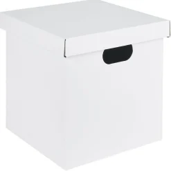 Rangement|Gifi Boîte carton noire ou blanche 27x27xH27cm
