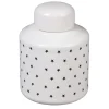 Rangement|Gifi Boîte déco blanche et noire motif étoiles
