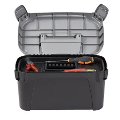 Rangement|Gifi Boîte de bricolage en plastique noir et gris x2