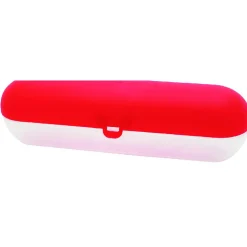 Boîte de conservation alimentaire cylindre rouge transparent^Gifi Best