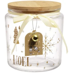Boîte de conservation en verre motif Noël^Gifi Sale