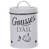 Boîte de conservation vintage en métal pour gousses d'ail^Gifi Clearance