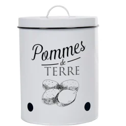 Boîte de conservation vintage en métal pour pommes de terre^Gifi Best