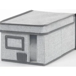Rangement|Gifi Boîte de rangement à fenêtre grise XS
